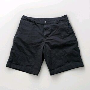 Tentree Shorts Mens 33 Black Organic Cotton Sustainable Comfort Hiking Stretch